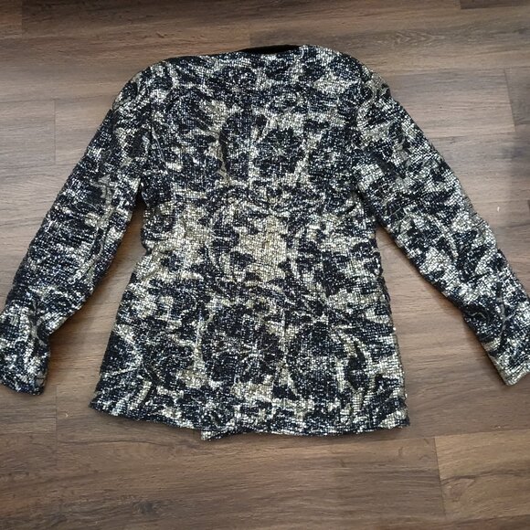 Rotate Birger Christensen Augustina Sequin blazer US 10 DESIGNER GLAM CHIC - Picture 4 of 6